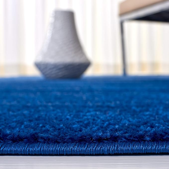 SAFAVIEH Adirondack Collection Area Rug - 6' Square, Light Blue & Dark Blue, Modern Ombre Design, Non Shedding & Easy to Clean, Ideal for Living Room, Bedroom, Office, Dining Space (ADR113F)