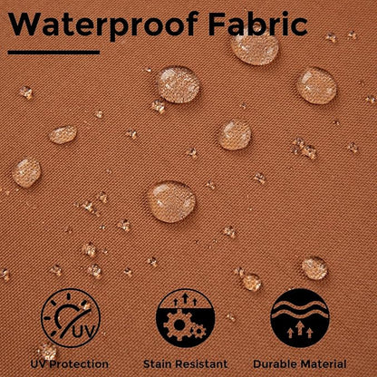 Outdoor Bench Cushion 45 x18 inch with Non-Slip Grips,Water Resistant Porch Swing Cushion,Bench Pillow Pads,Tufted Cushions for Patio Garden Furniture,45" Seat Cushions(Caramel Orange)