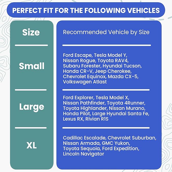 4Knines Split Cargo Liner for SUV – For Dogs & Pets, Heavy-Duty, Waterproof Trunk Mat & Cargo Cover – Fits 60/40 Split Bench & Armrest Pass-Through – Machine Washable, Non-Slip, Durable (Large, Beige)