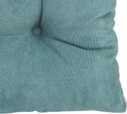 Klear Vu Gripper Overstuffed Universal Non-Slip Dining Chair Cushions for Kitchen Decor or Office Use, U-Shaped Skid-Proof Seat Pad, 17x17 Inches, 2 Count (Pack of 1), Linear Marine Blue