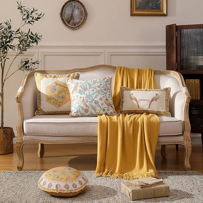 patdrea Linen Decorative Throw Pillow Covers Set Soft Durable Cushion Cases Pillowcase for Couch Bedroom Car Living Room 18"x 18"
