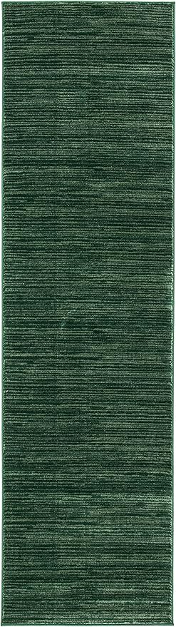 SAFAVIEH Vision Collection Runner Rug - 2'2" x 14', Dark Green, Modern Ombre Design, Non-Shedding & Easy to Clean, Ideal for Foyer, Hallway, Bedroom (VSN606Y)