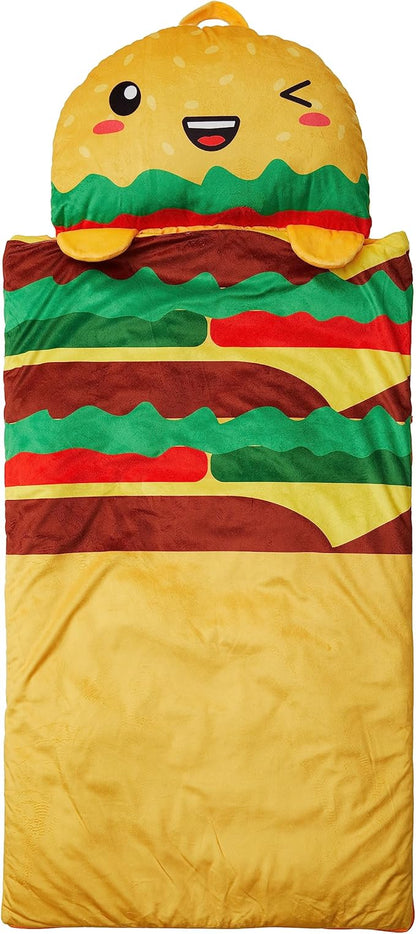 Kid's Nap Buddies Character Preschool Nap Mat, Toddler Sleeping Bag with Pillow for Daycare, Ages 3+