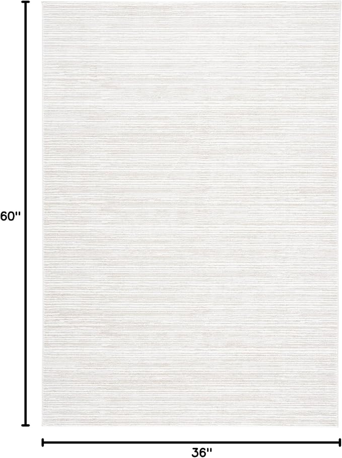 SAFAVIEH Area Rug 3x5 - Vision Collection - Ivory, Modern Ombre Design, Non-Shedding & Easy to Clean, Ideal for Foyer, Entryway, Bedroom, Accent Space (VSN606J)
