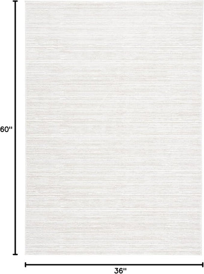SAFAVIEH Area Rug 3x5 - Vision Collection - Ivory, Modern Ombre Design, Non-Shedding & Easy to Clean, Ideal for Foyer, Entryway, Bedroom, Accent Space (VSN606J)