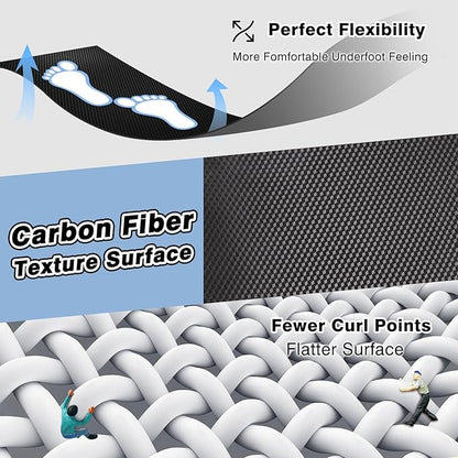 36"x 48" Chair Mat for Hard Floors, Durable Office Chair Mat for Tile &Laminate Floor, Easy to Clean Desk Floor Mats for Hard Floors, 3D Carbon Fiber Pattern Floor Protector,Waterproof Office Mat