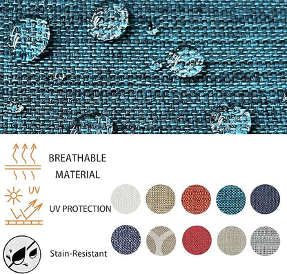 Goodgoods 24x28 inch Outdoor/Indoor Deep Seat Cushions Set of 2 Deep Seat Bottom Resilient Foam Filling Water Repellent Stain-Resistant UV Resistant Weather Resistant Patio Furniture Malachite