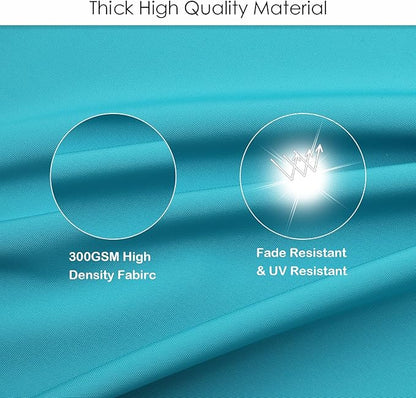 idee-home Outdoor Chair Cushions Set of 4, Thick 17" x 17" x 3" Patio Chair Cushions for Outdoor Furniture Waterproof with Ties, Seat Cushion, Patio Chair Pads Dining Chair Blue