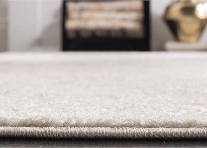 SAFAVIEH Adirondack Collection Area Rug - 10' Square, Ivory & Silver, Distressed Vintage Floral Design, Non-Shedding & Easy to Clean, Ideal for Living Room, Bedroom, Dining Space (ADR109C)