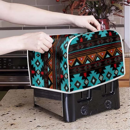 ZFRXIGN Tribal Aztec Toaster Cover 4 Slice Small Kitchen Appliance Cover Reusable Toaster Bag Microwave Oven Dust Cover Home Decorative Accessories Boho Southwestern