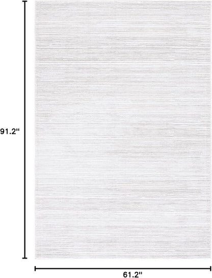 SAFAVIEH Vision Collection Area Rug - 5'1" x 7'6", Ivory & Grey, Modern Ombre Design, Non-Shedding & Easy to Clean, Ideal for Living Room, Bedroom, Dining Space (VSN606K)