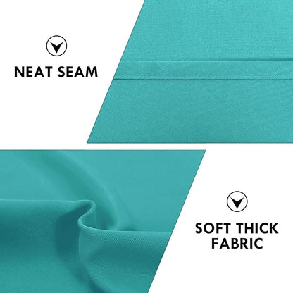 DWCN Blackout Curtains for Living Room Thermal Insulated, Energy Saving & Noise Reducing Bedroom Curtains, Peacock Blue, W 52x L 95 Inch, Set of 2 Rod Pocket Curtain Panels