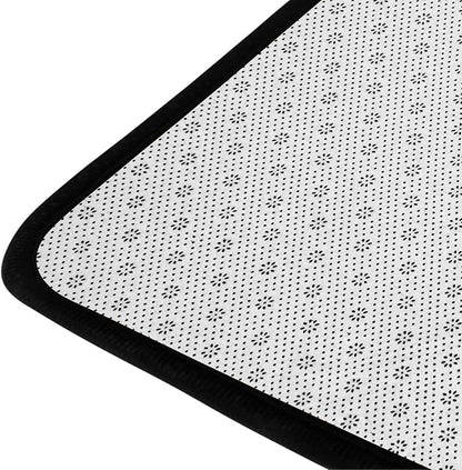 9CH Fashion Modern Area Rug 6' x 9', Abstract Art Painted Black White Gold Foil Modern Artwork Area Rug for Living Room Bedroom Dining Room