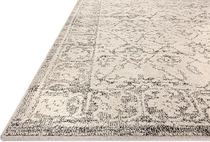 Loloi Magnolia Home by Joanna Gaines Gigi Collection GIG-02 Ivory/Stone 6'-7" x 9'-2" Area Rug
