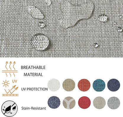 Goodgoods 24x28 inch Outdoor/Indoor Deep Seat Cushions Set of 2 Deep Seat Bottom Resilient Foam Filling Water Repellent Stain-Resistant UV Resistant Weather Resistant Patio Furniture Putty