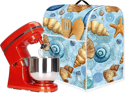 Mixer Dust Cover for 6-8 Qt Stand Mixer, Cloth Cover with 2 Storage Pockets for Stand Mixer Protective Covers Large for 6-8 Quart Mixer