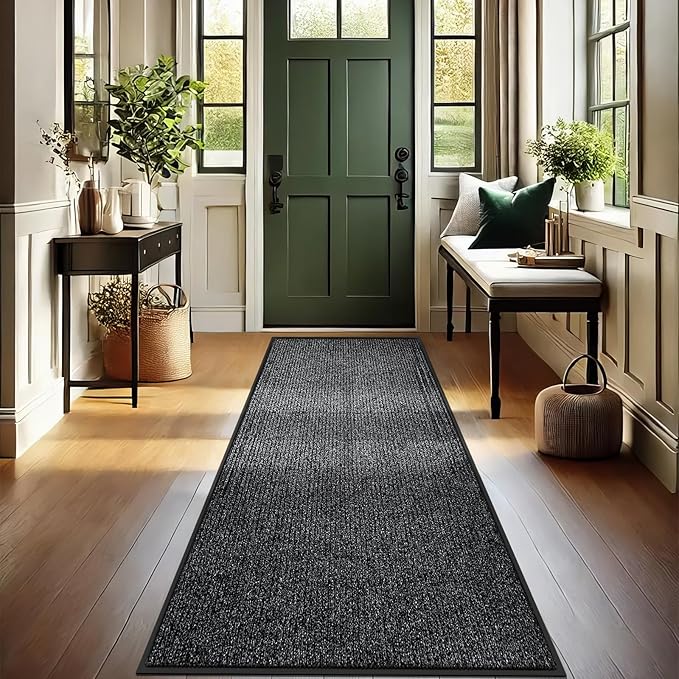 Azadx 3'x10' Indoor Outdoor Door Mat Heavy Duty Front Door Mat Ultra Absorbent Muddy Dirt Resist Welcome Door Mats Non-Slip Backing Entrance Mat for Home Commercial Outdoor Entrance Floor Mat