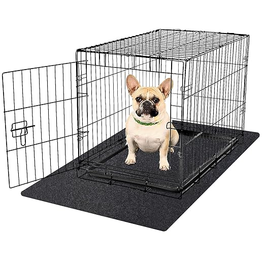 Kennel Pad Dog Crate Mat Liner, Absorbs Urine, Waterproof, Non-Slip, Washable Puppy Pee Pad for Kennel Training - Under Pet Cage to Protect Floors, Thin Cut to Fit Design (36" x 24" - 1 Pack)