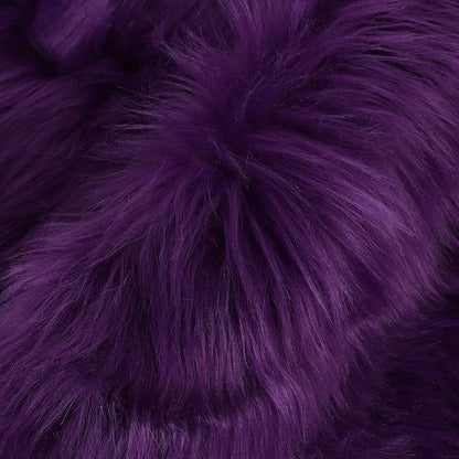 uxcell Heart Shaped Rugs for Bedroom,Small Aesthetic Carpet Girls,Cute Shaggy Floor Mirror Mat,Pastel Furry Throw Rug 2.3ftx3ft, Purple