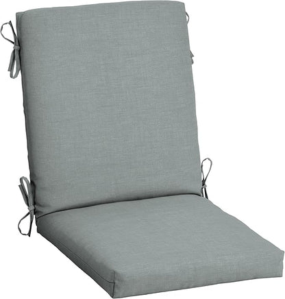 Arden Outdoor Dining Chair Cushion, 20 in x 20 in, Weather-Proof, Rain-Proof, Fade Resistant Patio Cushion for Patio, Dining, or Rocking Chairs 20 x 20, Stone Grey Leala
