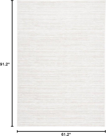 SAFAVIEH Vision Collection Area Rug - 5'1" x 7'6", Ivory, Modern Ombre Design, Non-Shedding & Easy to Clean, Ideal for Living Room, Bedroom, Dining Space (VSN606J)