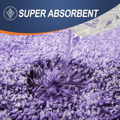 OLANLY Bathroom Runner Rugs 44x24, Extra Soft Absorbent Microfiber Bath Rugs, Rubber Backing, Quick Dry, Machine Washable Bath Mats for Bathroom Floor, Tub and Shower, Home Decor Accessories, Violet