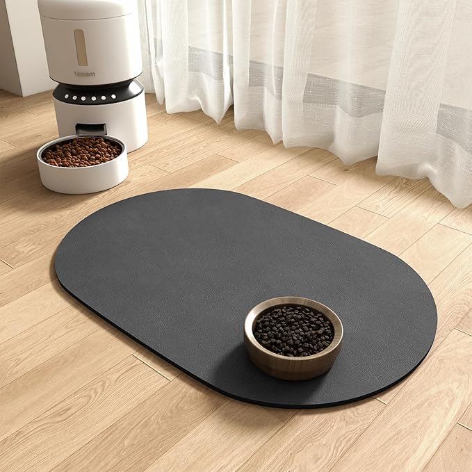 Absorbent Dog Water Mat-Dog Mat for Food and Water Bowl, Quick Dry Pet Feeding Mat, No Stains Dog Food mat, Dog Accessories Pet Supplies Mat-Dog Water Bowl Mat for Messy Drinkers