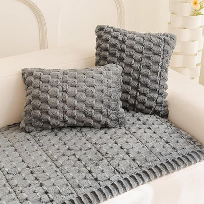Plush Pet Sofa Covers for Dogs Washable Couch Protector for Cushion, Dog Friendly Furniture Covers Protector
