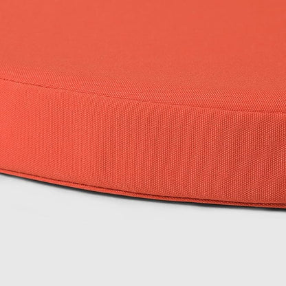 WestinTrends Solace Outdoor Patio Kitchen Dining Chair Round Seat Cushions Set of 4, 16 x 16, Orange