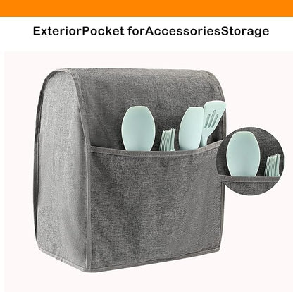 Stand Mixer Cover,Kitchen Mixer Cover Compatible With 5-8 Quart Kitchenaid Hamilton Mixers,Pioneer Woman Kitchen Mixer Cover for Stand Mixer With Pockets,Kitchen Aid Mixer Assecories