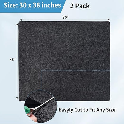 Kennel Pad Dog Crate Mat Liner, Absorbs Urine, Waterproof, Non-Slip, Washable Puppy Pee Pad for Kennel Training - Under Pet Cage to Protect Floors, Cut to Fit (30" x 38" 2 Pack-Equal to 60" x 38")