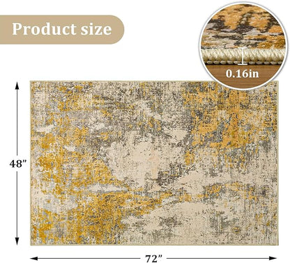 Office Chair Mat for Hardwood Floor, 72"x48" Easy Glide Computer Chair Mat Protector for Rolling Chair Under Desk Rug Nonslip Backing, Machine Wash