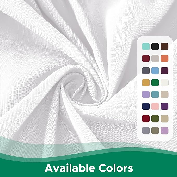 Biscaynebay Wrap Around Bed Skirts for Full & Full XL Beds 11" Short Drop, White Adjustable Elastic Dust Ruffles Easy Fit Wrinkle Resistant Silky Luxurious Fabric Machine Washable