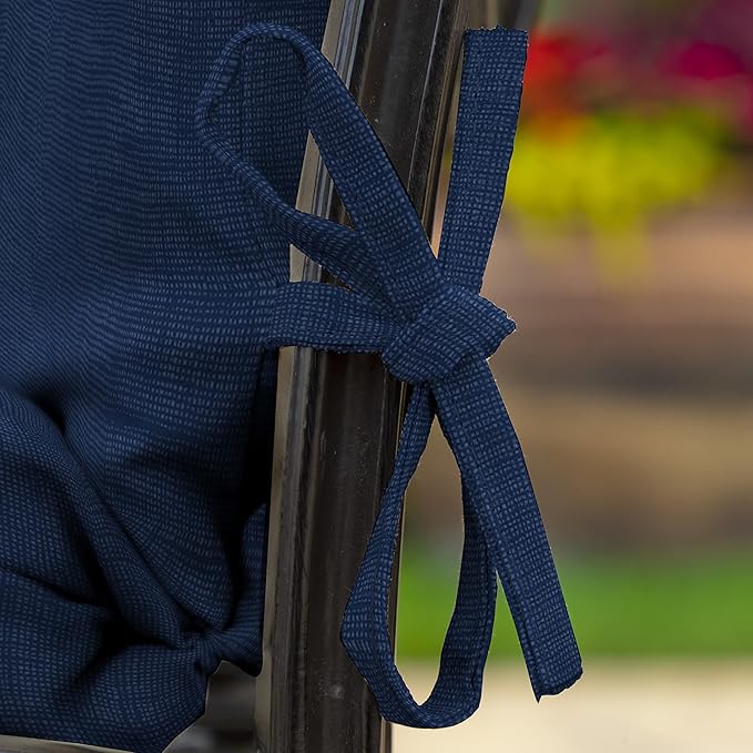 ARDEN Outdoor Dining Chair Cushion, 20 x 20, Rain-Proof, Fade Resistant, Sapphire Blue Leala