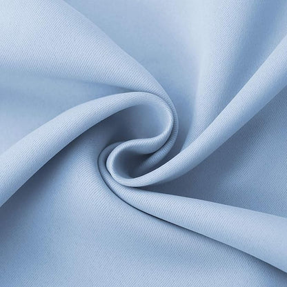 BGment Baby Blue Blackout Curtains 63 Inch Length for Kids Bedroom - Rod Pocket Thermal Insulated Drapes for Nursery Room Darkening Privacy, 52 x 63 Inch, 2 Panels