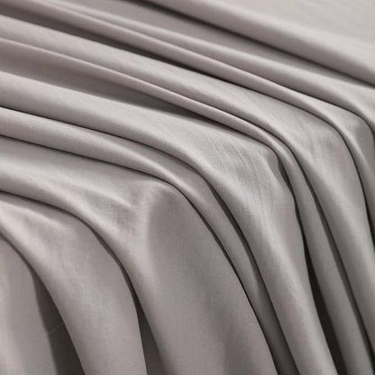 NTBAY Twin Comforter Set with Sheets, 5 Pieces Soft and Breathable Twin Bedding Set, Bed in a Bag, Down Alternative Comforter Set Solid Color All Season, Kids Bedding Set, Smoke Grey
