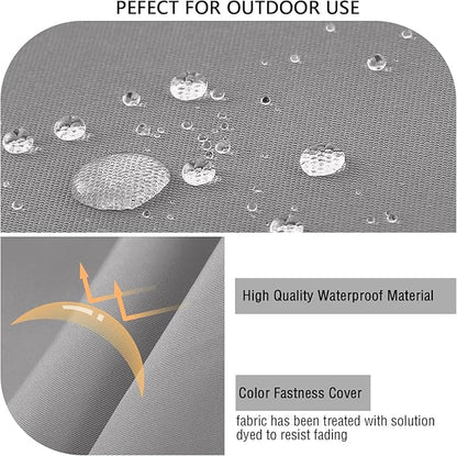 idee-home Outdoor Cushions for Patio Furniture, Outdoor Seat Cushion, Waterproof Couch Hampton Bay Deep Seat Replacement Chair Cushions for Garden Lawn Backyard Deck, 28.5 x 28.5 Grey