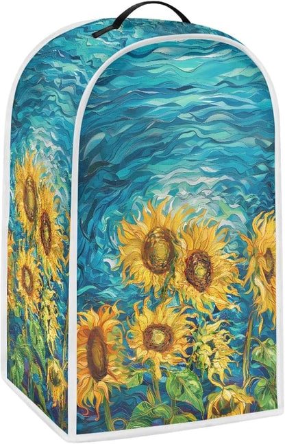 Sunflower Pattern Blender Dust Cover for Stand Mixer or Coffee Maker Appliance, Anti Fingerprint Polyester Dust Proof Stain Resistant Blender Cover for Home Kitchen