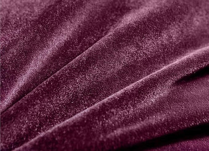 Triangular Reading Bed Rest Pillow Large Bolster Cushion Headboard Backrest Wedge Pillow with Removable Cover and Two Large Side Pockets (Dark Purple, Queen: 59 x 8 x 20 inches)