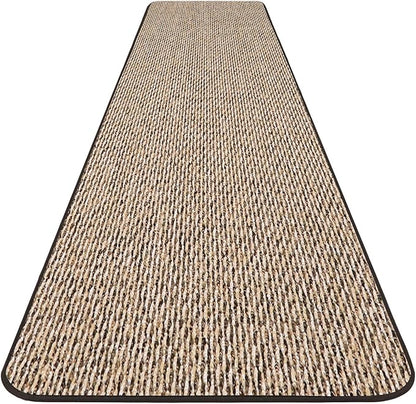 House, Home and More Skid-Resistant Carpet Runner - Black Ripple - 6 Feet X 27 Inches