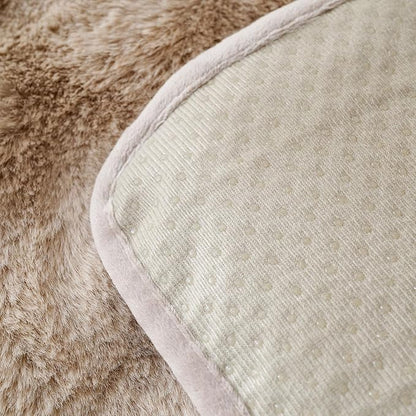 Faux Fur Couch Cover Fuzzy Soft Plush Thick Bubble Sofa Cover Luxury Sectional Couch Covers Luxury Anti-Slip Sofa Slipcover Washable Furniture Protector (Khaki,36"x70")
