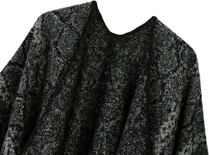 Women's Vintage Pattern Open Front Poncho Cape Shawl Winter Shawl Wraps
