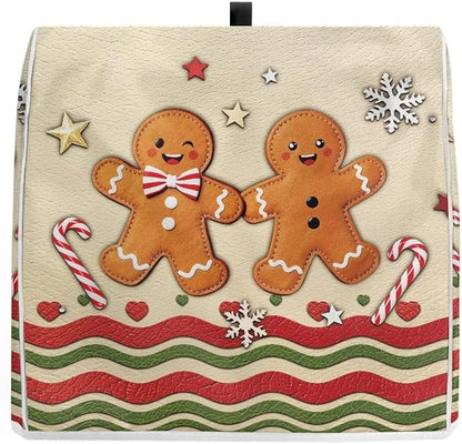 Christmas Mixer Cover for Kitchen Aid 4.5-5 Qt Mixer, Gingerbread Man Small Appliance Dust Covers Universal for Air Fryers, Coffee Makers, Christmas Decor for Kitchen