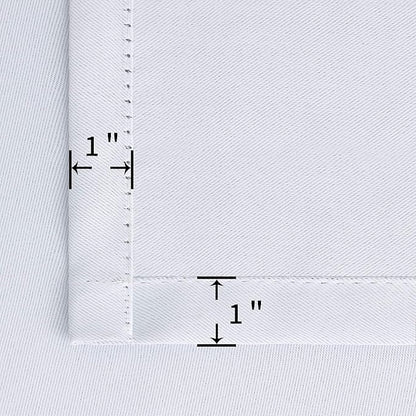 BGment Room Darkening Curtains 40 Inches Length - Rod Pocket Short Window Drapes Thermal Insulated for Bedroom Kitchen Cafe, Greyish White, 34 x 40 Inch, 2 Panels