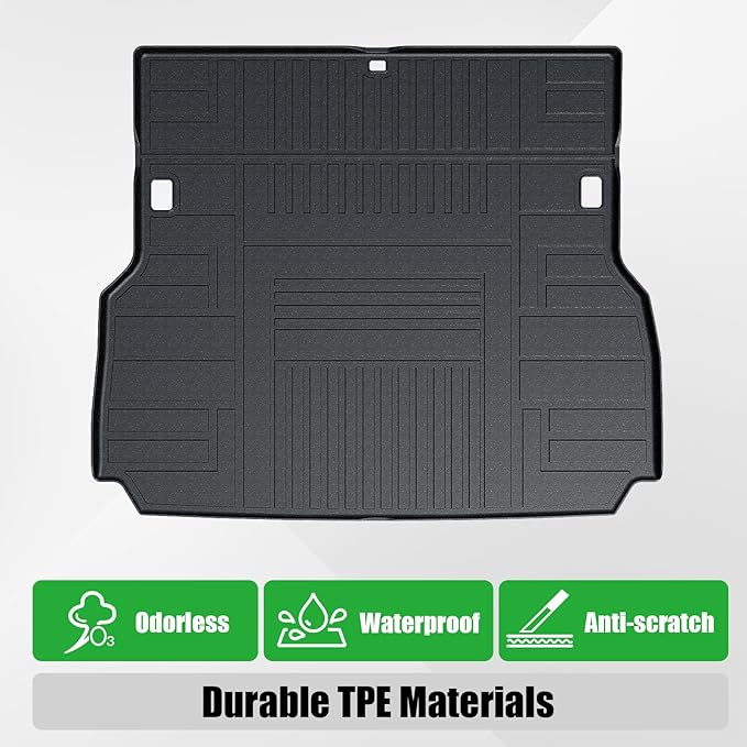Cargo Mat for Toyota Land Cruiser 2026 2025 2024, Trunk Mat with Backrest Mat All Weather Protection Cargo Liner Replacement for 2025 Toyota Land Cruiser Accessories