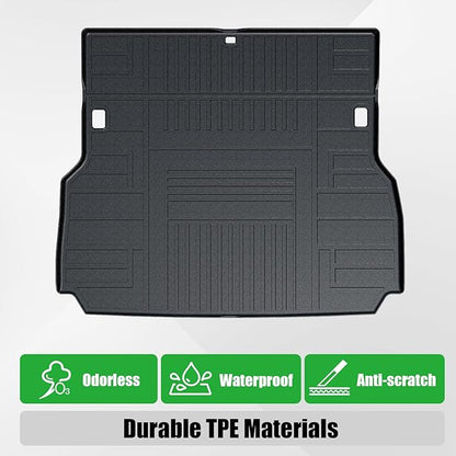 Cargo Mat for Toyota Land Cruiser 2026 2025 2024, Trunk Mat with Backrest Mat All Weather Protection Cargo Liner Replacement for 2025 Toyota Land Cruiser Accessories