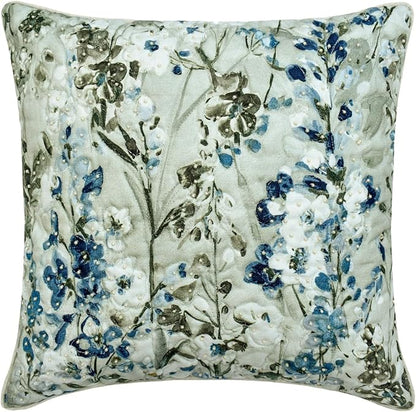 The HomeCentric King/Queen/Twin Blue Decorative Bed Runner CA King 86"x18" Bed Runner with Two Pillow Cover, Quilted Bed Scarf on Cotton Fabric - Garden Grace