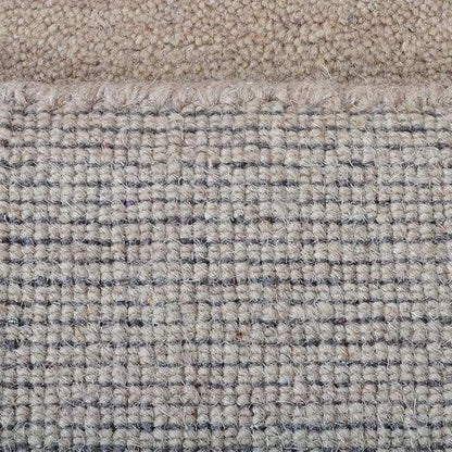 Hand Knotted Loom Wool ECO-Friendly Area Rugs - 3'x5', Rectangle, Beige Color, Solid Plain Design, High Pile Handmade Anti Skid Area Rugs for Living Room, Bed Room (L00111)