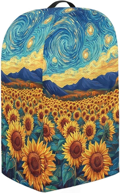 Sunflower Pattern Blender Covers for Kitchen Food Processor Cover with Durable Handle, Dust Covers for Kitchen Appliances Stand Mixer or Coffee Maker Appliance Cover
