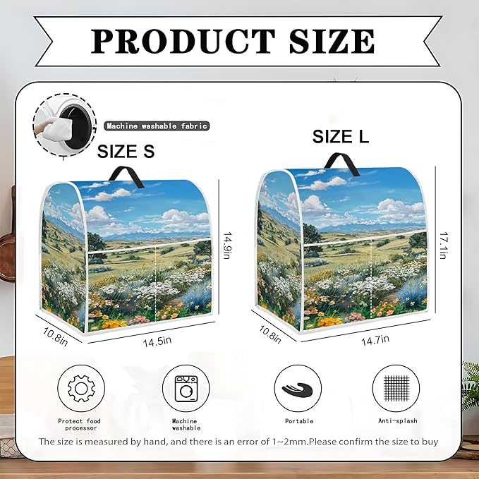 Mixer Dust Cover for 8.5-9.5 Qt Stand Mixer, Cloth Cover with 2 Storage Pockets for Stand Mixer Protective Covers Large for 8.5-9.5 Quart Mixer